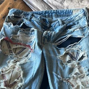 Diesel jeans custom made by me with antique fabric